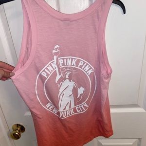 Pink VS New York tank top